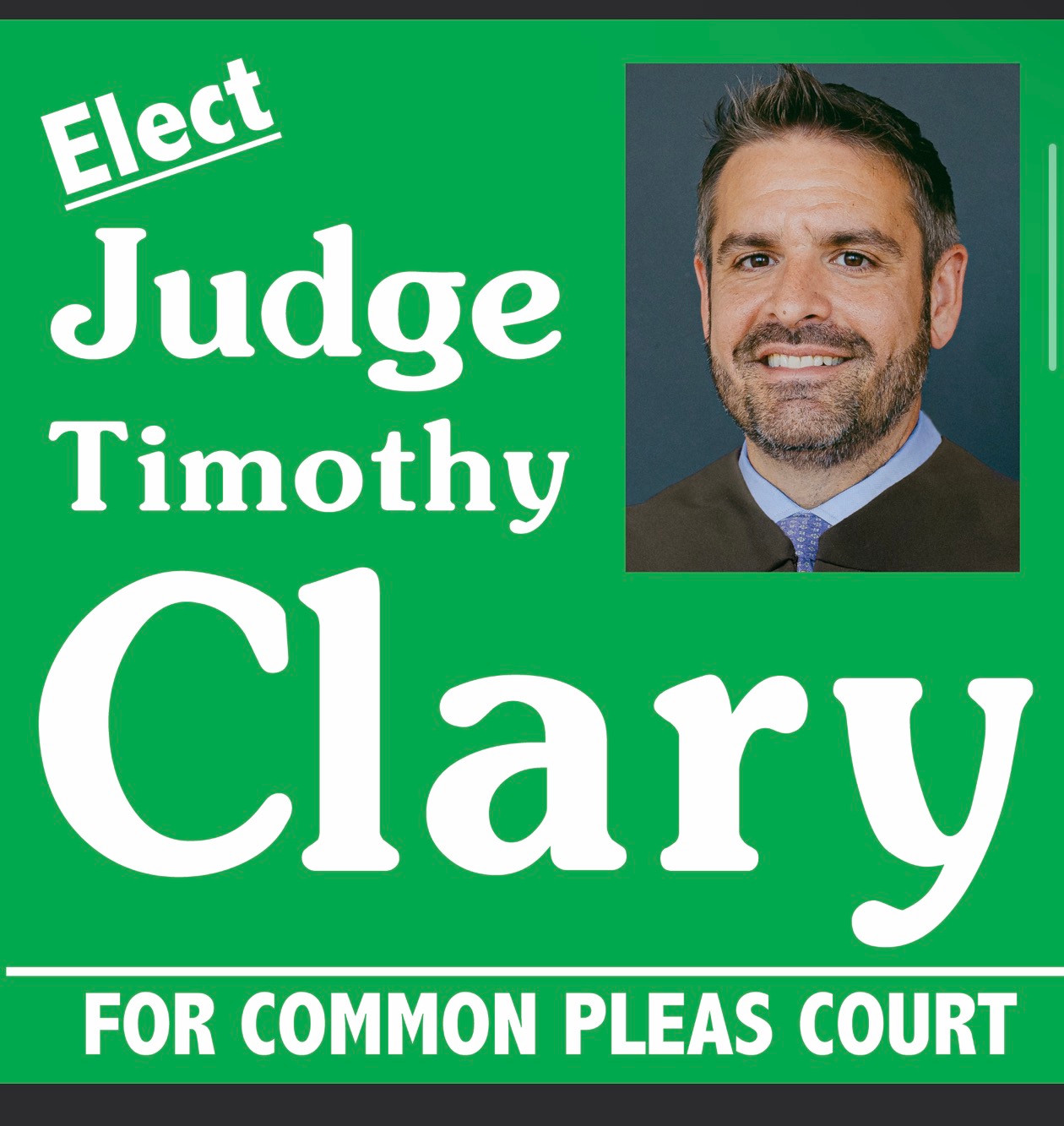 Judge Timothy W. Clary wearing his judicial robe